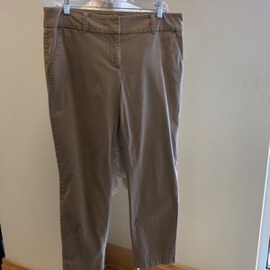 Khaki Talbots Daily Ankle Chinos